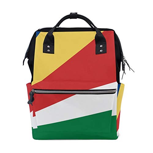 Seychelles Flag Mommy Bags Muttertasche Wickeltasche Daypack Wickeltasche für Babypflege