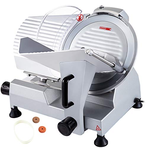 BuoQua JK-300A Allesschneider Elektrisch 12 Zoll 300mm Food Slicer 250W Aufschnittmaschine Meat Slicer Machine Cutting Machine Universalschneider für Fleisch Käse Roastbeef Gemüse