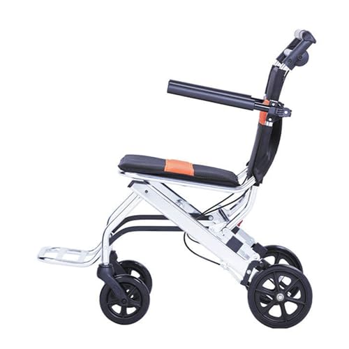 Behinderter Rollstuhl mit Eigenantrieb Outdoor Leichtgewicht Bequemer Rollstuhl Langlebige WheelChairs,Orange