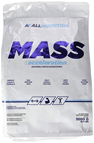 ALLNUTRITION Mass Acceleration Protein-Kohlenhydrat-Komplex Training Bodybuilding (3000g Chocolate Cookie - Schoko Keks)