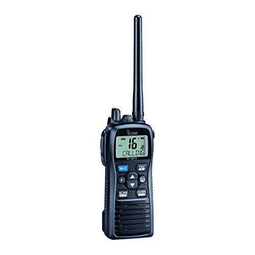 Icom M73 PLUS Handheld VHF - 6W - IPX8 Submersible - Active Noise Canceling, Built-In Voice Recorder