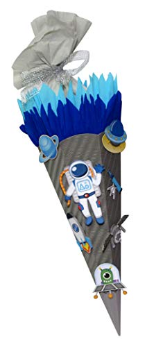 Schultüte Bastelset Raumfahrer - Zuckertüte - aus 3D Wellpappe, 68cm hoch
