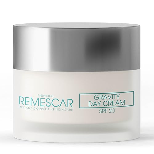 Remescar Gravity Tagescreme - SPF 20 - fördert Kollagen und Elastin zur Verbesserung der Hautfestigkeit - reduziert sichtbare Zeichen der Hautalterung und Falten - spendet Feuchtigkeit