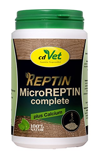cdVet Naturprodukte MicroREPTIN complete 250 g - Reptilien - verbessert Nähr- und Vitalstoffaufnahme im Darm -Versorgung mit Vitaminen, Mineralien, Spurennährstoffen - bindet Toxine im Darm -