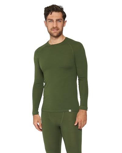 Men's Merino Long Sleeved Shirt 1 Pack L Green 1-Pack