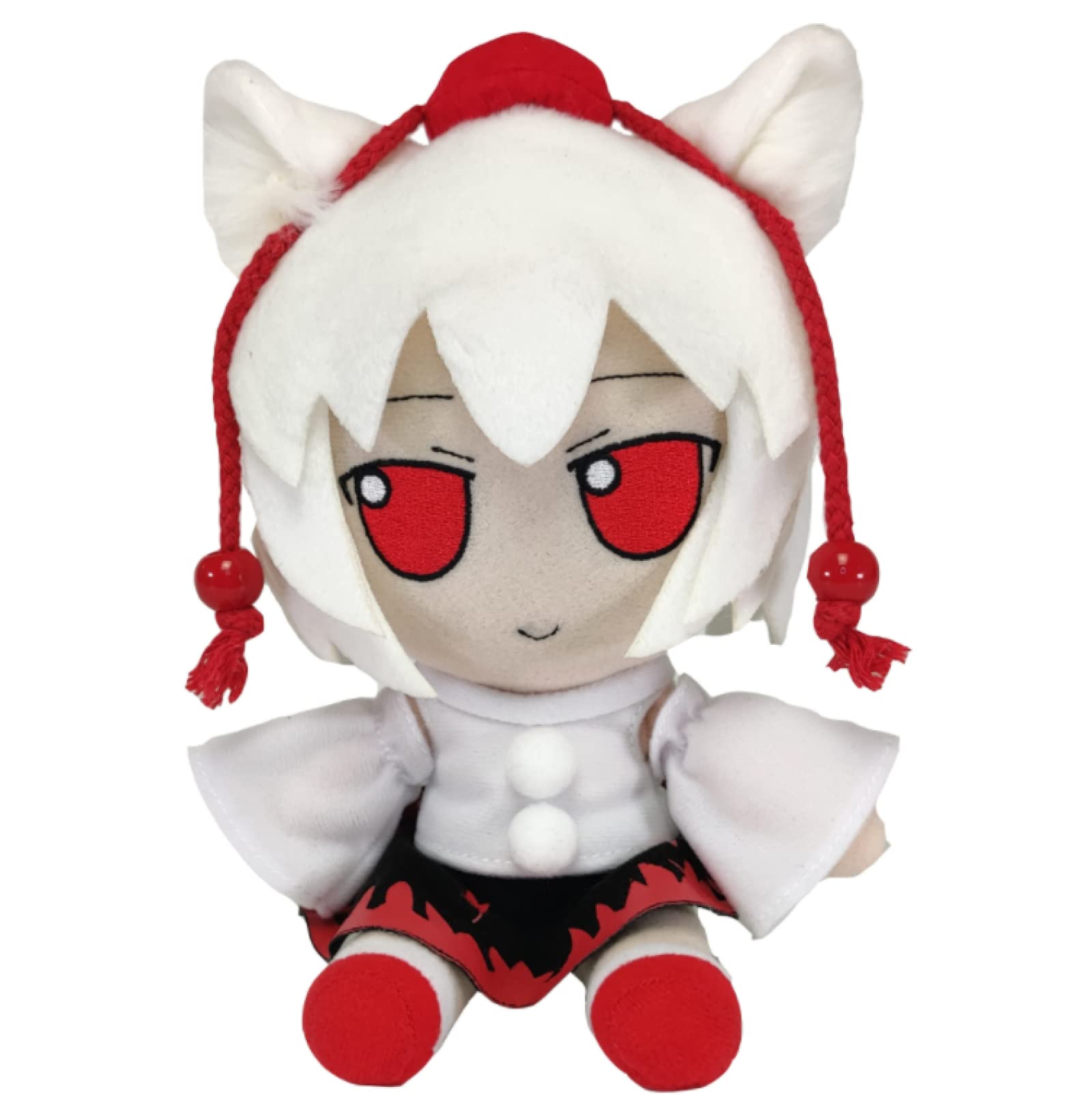 20 cm Anime Fumo Plüsch Stofftier, Cosplay Puppe Plushie Figur Weiche Kissen Puppe Kindergeburtstag Halloween Inubashiri Momizi