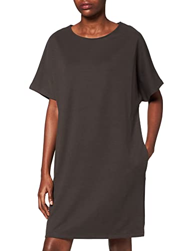 Amazon-Marke: MERAKI Damen Midi-Pulloverkleid, Grau (Charcoal), 34, Label: XS