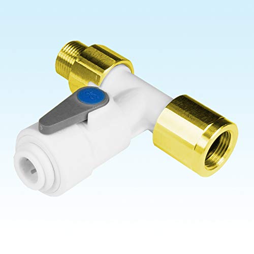Osmose Absperr-Eckventil mit Rückschlagventil Adapter 3/8x3/8x1/4