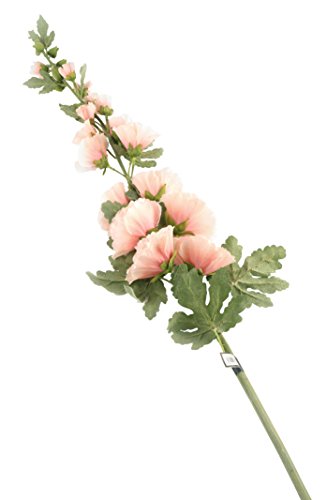 Closer 2 Nature F073PEL Floral Elegance, Stockrose, 118 cm, Einzelstamm, pfirsich
