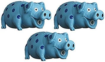 MultiPet Goblets Pig latex Dog toy Assorted Colors Size: by Multi Pet