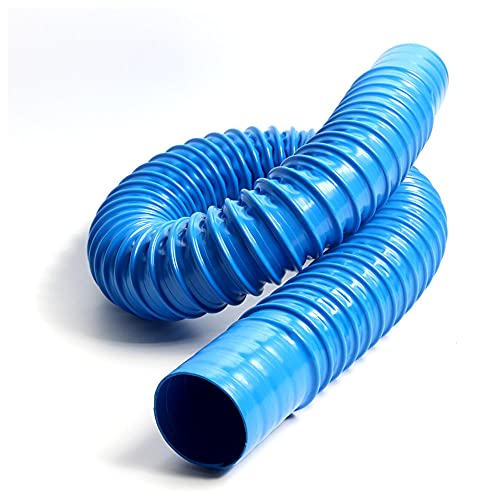 PVC-Blau-Lüftungsrohr, Gummi, Kunststoffbalg, Industrieschlauch, Abgas-Teleskopröhre-75mm * 1m.