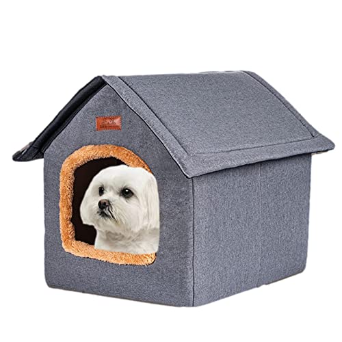 Hundehütte Indoor,Outdoor-Katzenbett mit abnehmbarem Design | Bequeme Tierunterkünfte, Bettwäsche für kleine Haustiere, für Hunde, Kaninchen, Kätzchen, Welpenfreunde Pratvider