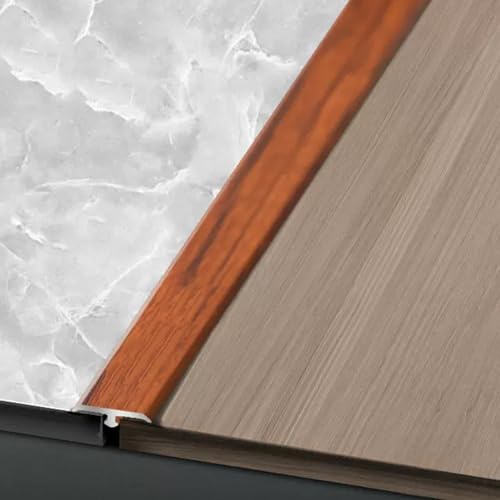 Favourite 2 cm breite T-förmige Streifen aus Aluminiumlegierung, Kantenstreifen mit Holzmaserung, Schwellenstreifen for Holzböden (Color : I)