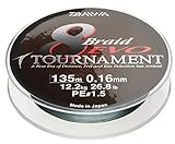Daiwa Tournament 8 Braid EVO 0.14mm 10,2kg 135m dg Geflochtene Schnur