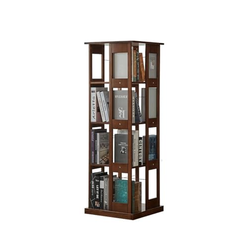Drehbares Bücherregal, drehbares Bücherregal für Kinder, um 360° drehbares Bücherregal, offenes Design-Regal, für Heimbüro, Arbeitszimmer, Wohnzimmer