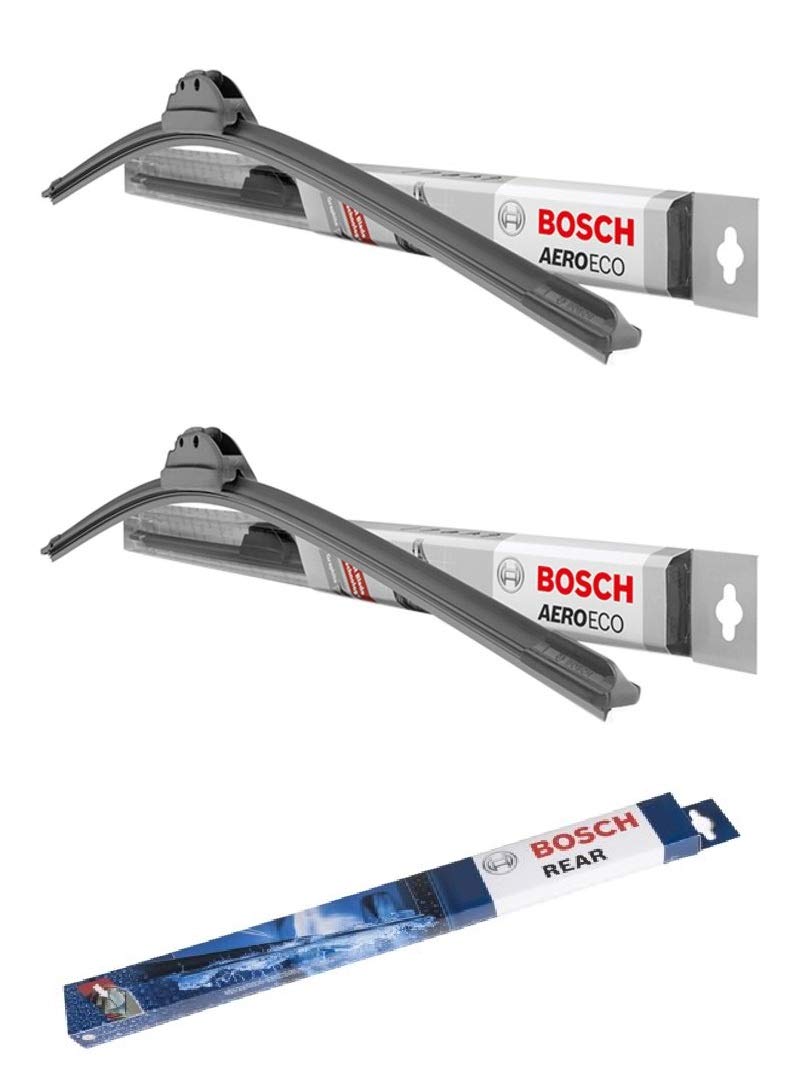 3X Scheibenwischer kompatibel mit Mitsubishi Pajero PININ 1998-2006 ideal angepasst Bosch AEROECO