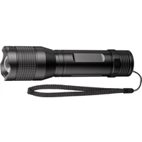 Goobay LED-Taschenlampe Super Bright 1500, Schwarz - ideal für Arbeit, Freizeit, Sport, Camping, Angeln, Jagd und Pannenhilfe (44559)