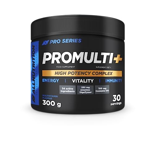 ALLNUTRITION Promulti+ Pro Series Nahrungsergänzungsmittel Sportler - Eiweißreiches Produkt auf Basis von Molkenproteinkonzentrat und Molkenproteinisolat - 300g