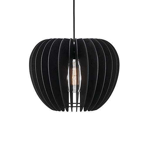 Nordlux Pendelleuchte TRIBECA 38, Schirm Ø 38cm, Höhe 30cm, Pendel 300cm, E27 max. 60W, Schwarz EEK: A++ - D