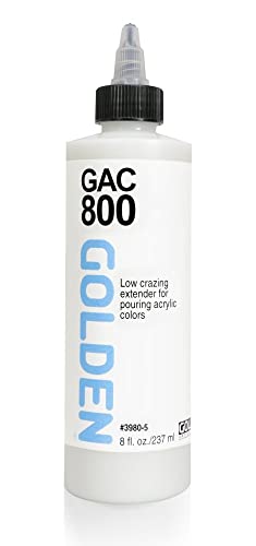 Golden Artist Colors Specialty Acrylic Polymer GAC 800, for Pouring Acrylic colors (3980-5)
