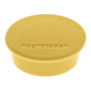 Magnetoplan Magnet Discofix Color, 10 Stück, Haftkraft ca. 2,2 kg, gelb