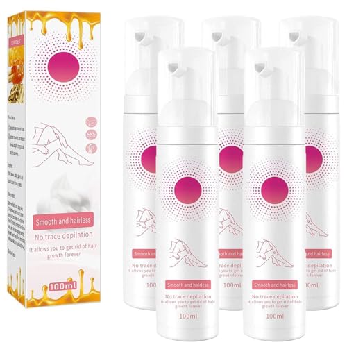 Eelhoe Beeswax Hair Removal Mousse, Beeswax Hair Removal Mousse, Eelhoe Hair Removal Spray, Eelhoe Beeswax Hair Removal, Eelhoe Hair Removal Mousse, Hair Removal Mousse Spray (100ml - 5pcs)