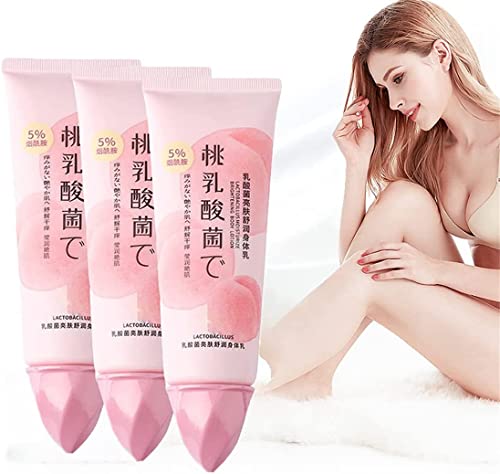 Japan Anticellulite & Whitening Cream, straffende Schlankheitscreme, entfernen Cellulite Pfirsich feuchtigkeitsspendende Körperlotion, nährt die Haut tief, lindert trockene Haut (3 PCS)