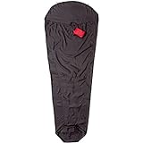 Cocoon seidenschlafsack expedition liner - silk ripstop - x-large - black - 225x88/52cm