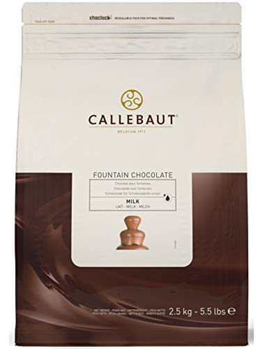 Callebaut Milk Chocolate Callets for Fountains - Pack Size = 8x2.5kg