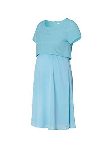 ESPRIT Maternity Damen Dress Mix Nursing Short Sleeve Kleid, Blue Grey-46, L