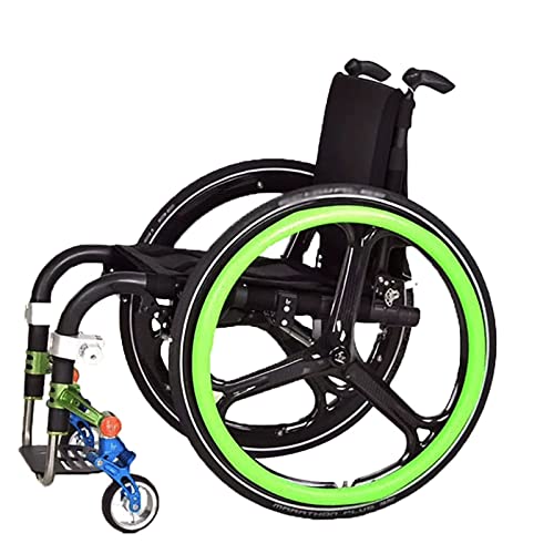 GOOBIX Anti-Rutsch rutschfest 24 Zoll Rollstuhl-Greifreifen-Abdeckungen, Verschleißfest Big Wheel Silikon-Schutzhülle ，2 STK,Grün