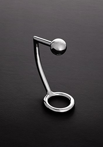 Triune Anal Kugel mit Penis Ring aus Edelstahl, Innerdurchmesser 4 cm, Durchmesser 3 cm