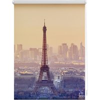Seitenzugrollo Klemmfix Motiv Eiffelturm LICHTBLICK Lichtschutz ohne Bohren freihängend