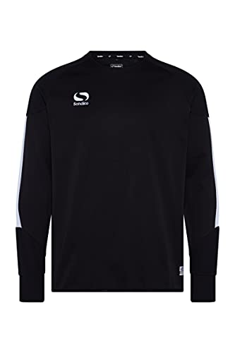 Sondico Herren Evo Crew Sweatshirt, Schwarz, XL