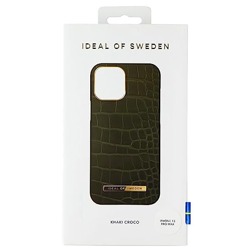 IDEAL OF SWEDEN Atelier Schutzhülle für iPhone 13 Pro Max – Khaki Croco, Grün