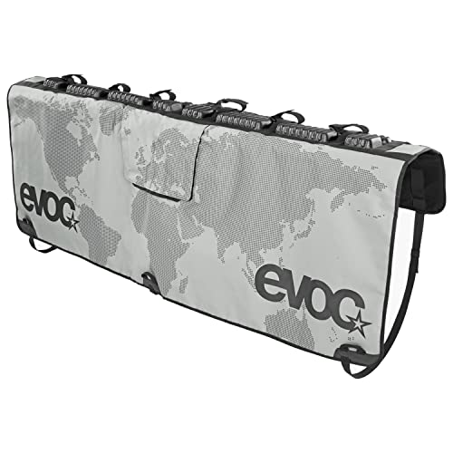 EVOC Tailgate PAD für Fahrradtransport im Pickup (Fahrradträger ohne Anhängerkupplung, Fixierung von bis zu 6 Bikes, Schnellzugriff zum Ladeklappenhebel, Bike - & Heckklappenschutz, Größe: XL), Stone