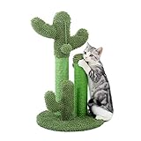 YUNDING Netter Kaktus-Haustier-Kratzbaum Mit Ballspielzeug Scratcher-Beiträge für Katzen Kätzchen Kletterbaum Katzenspielzeug Möbel Schützen(Color:EIN,Size:M.)