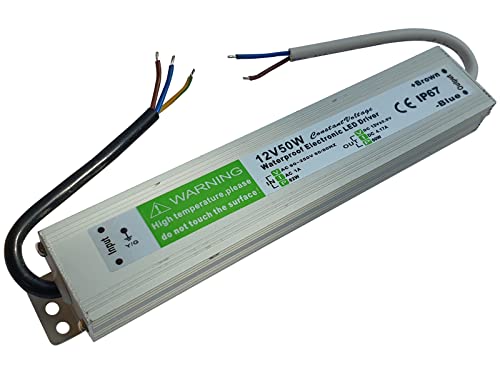 10W bis 400W 12V LED Stromversorgung Netzteil DC AC Travo Trafo Transformator Wasserdicht IP 67 Stripe (50)