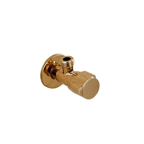 LHTCZZB Mischbatterie Gold Messing Hauptkörper verdicken Dreieckventil Vergoldung Toilette Gemüsetopf Becken Allzweckkaltwasser Absperrventil Eckventil G1 / 2 (Größe : 1 Stück)