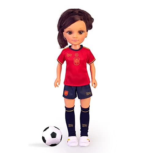 NANCY - Spanische Nationalmannschaft Morena, Fußballpuppe in Zusammenarbeit mit weiblichem Fußballmannschaft, spanisches Team und Hologramm des spanischen Royal Federation, Famosa (NAC41200)
