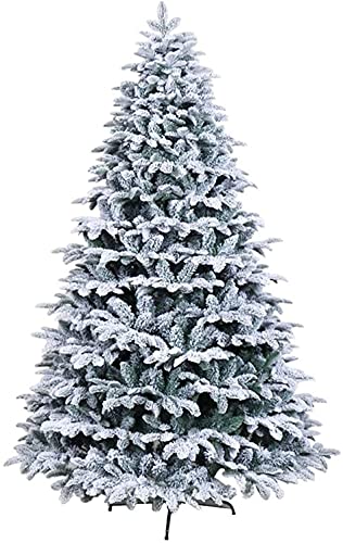 Weihnachtsbaum Künstlicher Baum Weihnachtsbaum Künstliche Bäume Dekoration Weihnachtsbaum Verschneite natürliche pralle Zeder Metallständer Einfach zu montieren für Weihnachtsfeier (Größe: 270 cm (9