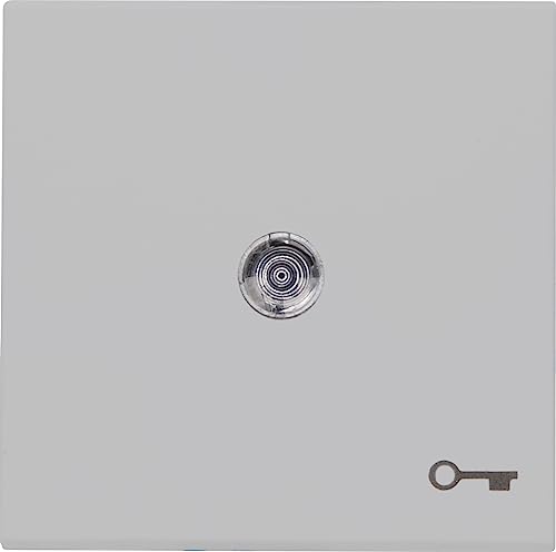 Kopp HK07 - Flächenwippe mit Linse und Symbol Schlüssel, Farbe: grau matt - (5 Stück)