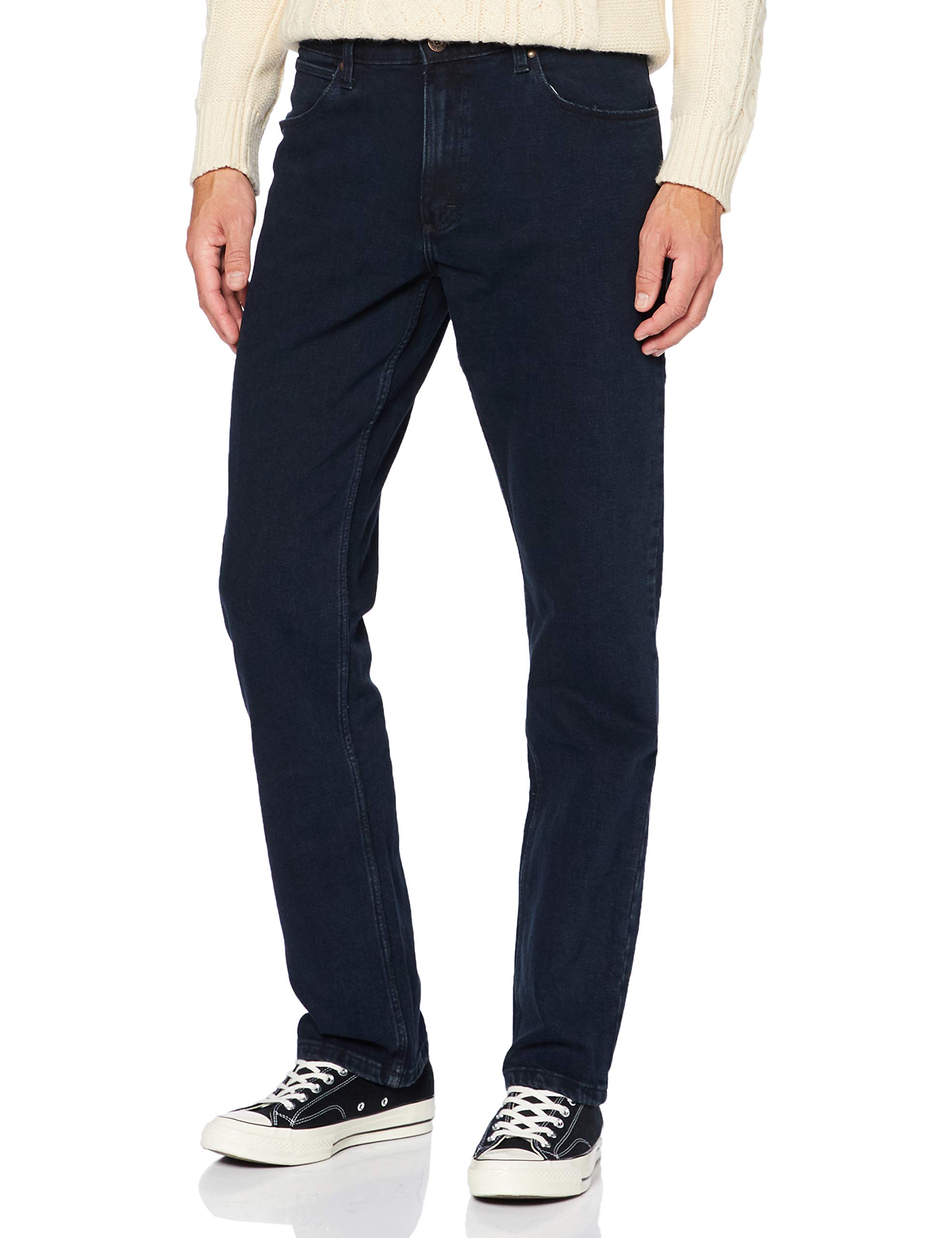 Wrangler Herren Authentic Straight Jeans, Blau (Blue Black), 33W / 30L