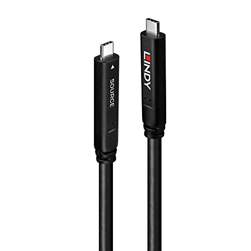Lindy 10 m USB 3.2 Gen 2 & DP 1.4 Typ C Hybridkabel
