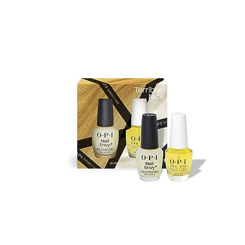OPI Terribly Nice Holiday Treatment Power Duo Pack, 2 x 15 ml