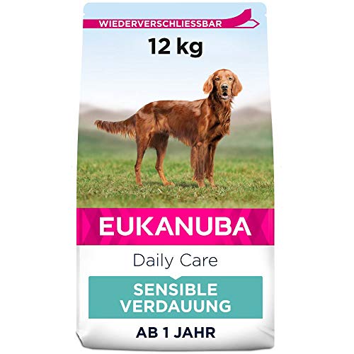 Eukanuba Daily Care Trockenfutter für ausgewachsene Hunde mit sensibler Verdauung, 1er Pack (1 x 12 kilograms)