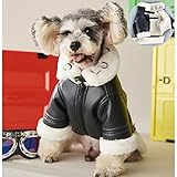 ZNZT Hundekleidung Haustier Hund Pu Jacke Warmer Mantel Für Kleine Mittlere Hunde Schnauzer Bulldog Hoodie Kleidung Style Halloween