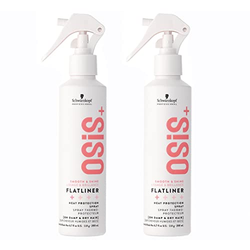 Schwarzkopf Professional – OSIS+ Flatliner 200 ml Thermo-Schutz-Spray, 2 Stück
