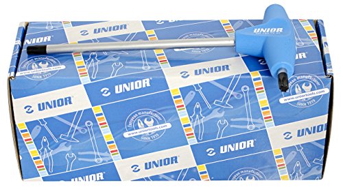 Unior 193TXCB 608880 Stiftschlüssel mit TX-Profil und T-Griff, Set im Karton, Schwarz