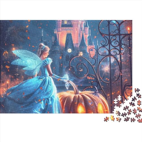 Cinderella Pumpkin Car 500 Teile Puzzle Kunst Geschenke Schwieriges Cartoon Style Puzzlespiel Geburtstagsgeschenk Eltern-Kind-Erziehung 500pcs (52x38cm)